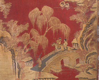 图片[3]-Red paint gold landscape book grid-China Archive